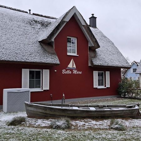 Modernes Reetdach-Ostseeferienhaus Bella Mare, Insel Usedom Mit Sauna, Kamin & Sonnenterrasse Zirchow Zewnętrze zdjęcie