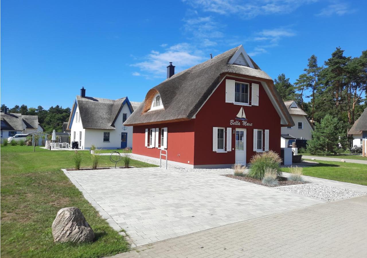 Modernes Reetdach-Ostseeferienhaus Bella Mare, Insel Usedom Mit Sauna, Kamin & Sonnenterrasse Zirchow Zewnętrze zdjęcie